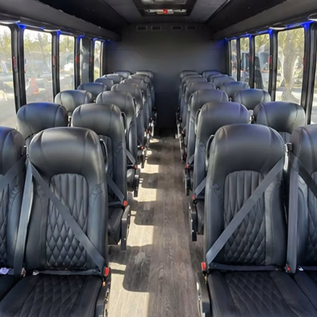 28 passenger minibus interior
