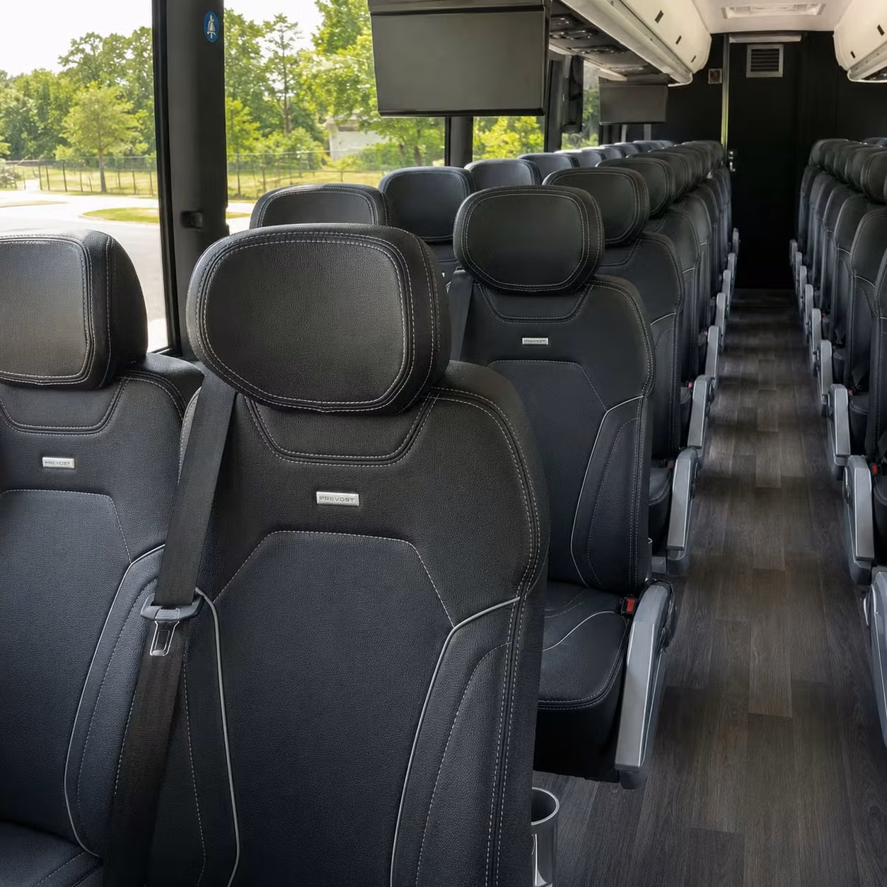 brooklyn charter bus interior