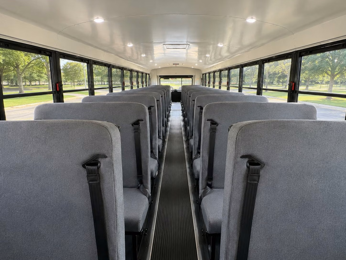 school bus inside